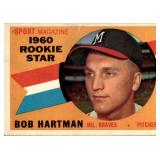 1960 Topps #129 Bob Hartman Milwaukee Braves RC