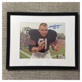 Dick Butkus  Autographed & Framed 8x10 Photo...