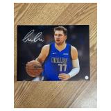 LUKA DONCIC AUTOGRAPHED PHOTO WITH COA