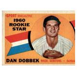1960 Topps #123 Dan Dobbek Rookie Star