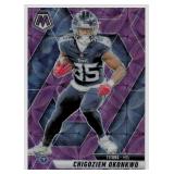2025 Panini Mosaic Purple Chigoziem Okonkwo...