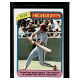 1982 TOPPS #4 PETE ROSE HIGHLIGHT BASEBALL CARD