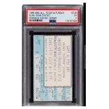 1985 NBA All-Star Saturday Ticket Stub, PSA EX...