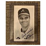 Joe Torre Signed Black and White Photo