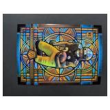 2025 Panini Mosaic XL Stained Glass Kaleb Johnson