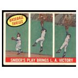 1959 Topps Set-Break #468 Snider's Play Excellent