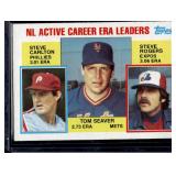 1984 Topps #708 NL Active Career ERA Leaders