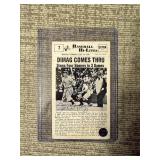 Joe DiMaggio Signed Photo Card with COA