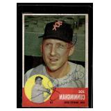 JOE CUNNINGHAM HAND SIGNED BASEBALL CARD