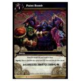 Paint Bomb World of Warcraft code card USED