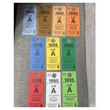 10x 1995 Cleveland Browns Lot A Parking Passes...