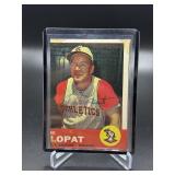 1963 Topps Ed Lopat Signed Baseball Card