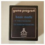 61 BASIC MATH Atari 2600 Game cartridge tested