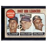 1968 Topps #4 American League 1967 RBI Leaders