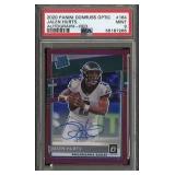 2020 Optic JALEN HURTS Red Rookie Auto /50 On...