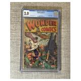 WONDER COMICS #2 CGC GD 2.0 Schomburg Cover -...