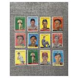 12x 1958 Topps Baseball Cards Vintage MLB