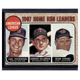 1968 Topps League Leaders Carl Yastrzemski