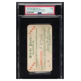 1940 Philadelphia A's Season Pass, PSA VG 3 -...