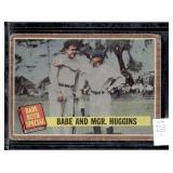 1962 TOPPS BABE RUTH AND MANAGER HUGGINS