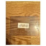 Roger Maris Signed Index Cut