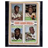 1974 Topps #4 Hank Aaron Special 1962-1965