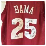 Team Signed Alabama Basketball  Jersey Custom...