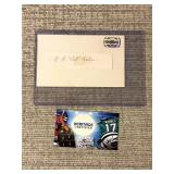 U.L. 'RED' Faber Signed Index Cut With COA