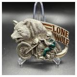Vintage 1993 Lone Wolf Biker Motorcycle Chopper...
