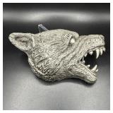 Rare Vintage 1995 Pagan Wolf Head Belt Buckle...