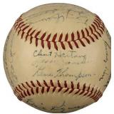 1947 New York Giants Team Signed Baseball With...