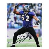 Ray Lewis Autographed/Signed Baltimore Ravens...