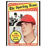 1969 Topps Sam McDowell Baseball Card