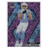 2025 Panini Mosaic Purple Quentin Johnston Los...