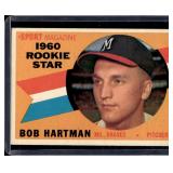 1960 Topps #129 Bob Hartman Milwaukee Braves RC
