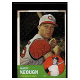 MARTY KEOUGH HAND SIGNED BASEBALL CARD