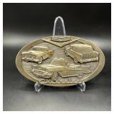 Vintage C+J INC. Chevrolet Belt Buckle 1988...