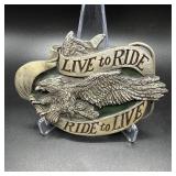 Vintage Bergamot Live to Ride Ride to Live...