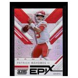 2019 Score Patrick Mahomes II Epix Game #EG-3