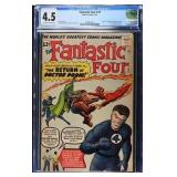 Fantastic Four #10 CGC 4.5 VG+ 1963 Stan Lee &...