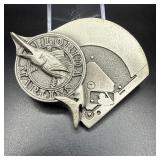 1994 MLB FLORIDA MARLINS Pewter Belt Buckle...