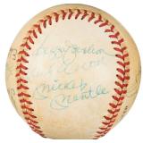 1984-86 500 Home Run Club Multi-Signed Baseball...