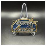 Vintage 1994 MLB Houston Astros Pewter Belt...