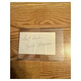 ROCKY MARCIANO SIGNED INDEX CARD RARE BOXING HOF