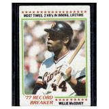 1978 Topps #3 Willie McCovey San Francisco Giants