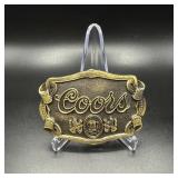 Coors Vintage Belt Buckle Western Metal Beer...