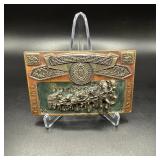 Vintage Budweiser Clydesdales Belt Buckle 1982...