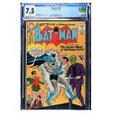 BATMAN #160 D.C. Comics 12/63 CGC 7.5 VF- White...