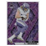 2025 Panini Mosaic Purple T.J. Hockenson...