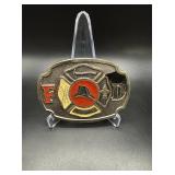Belt Buckle Bakery 1670 Firefighter Enamel FD...